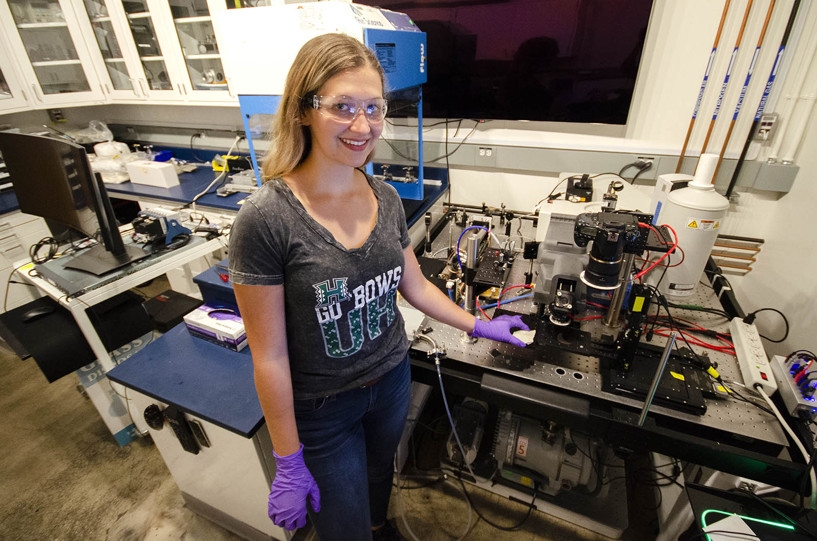 Photo of Schelin Ireland, a Space Grant summer intern at JPL