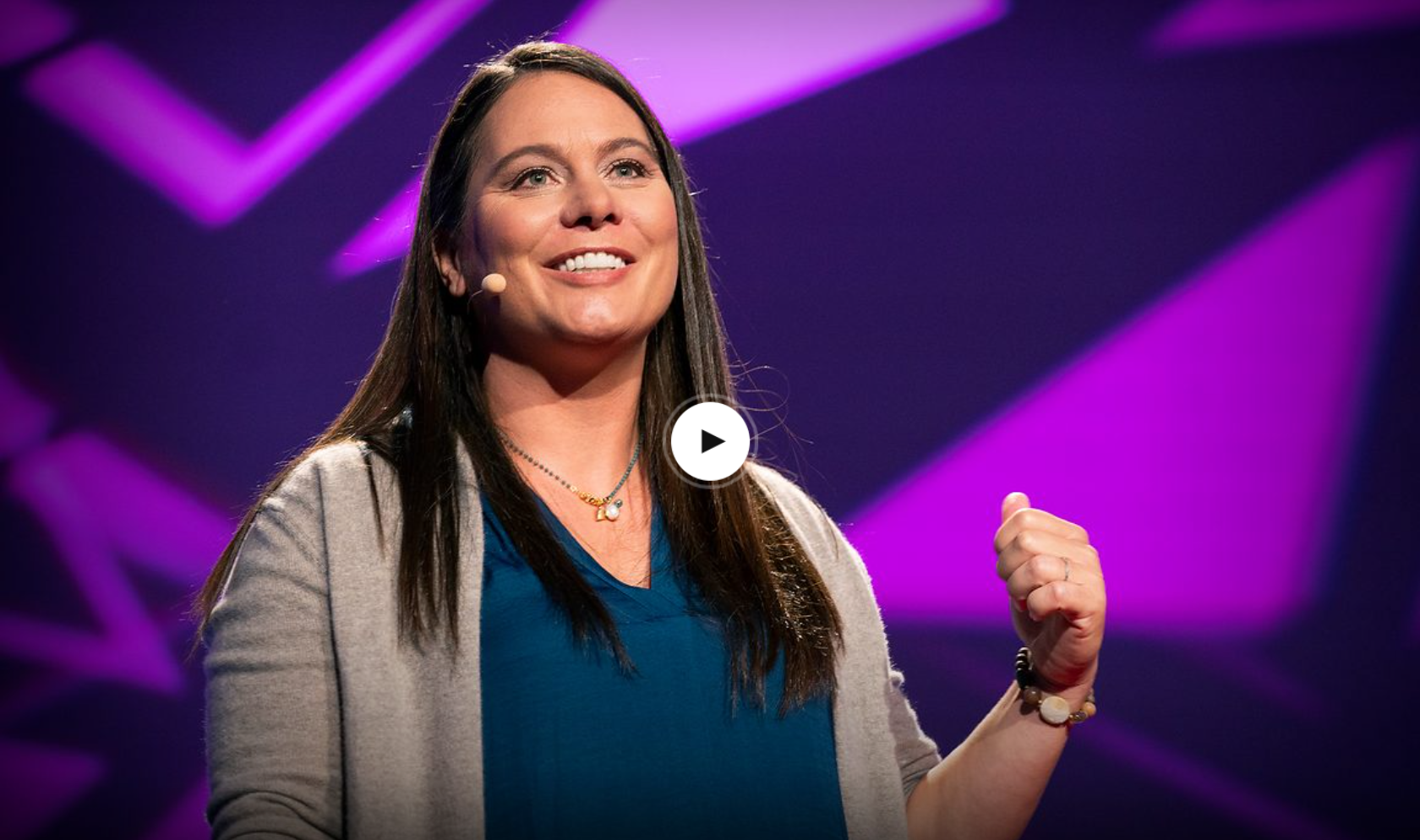 Angelicque White on stage delivering her TED Talk in November 2019