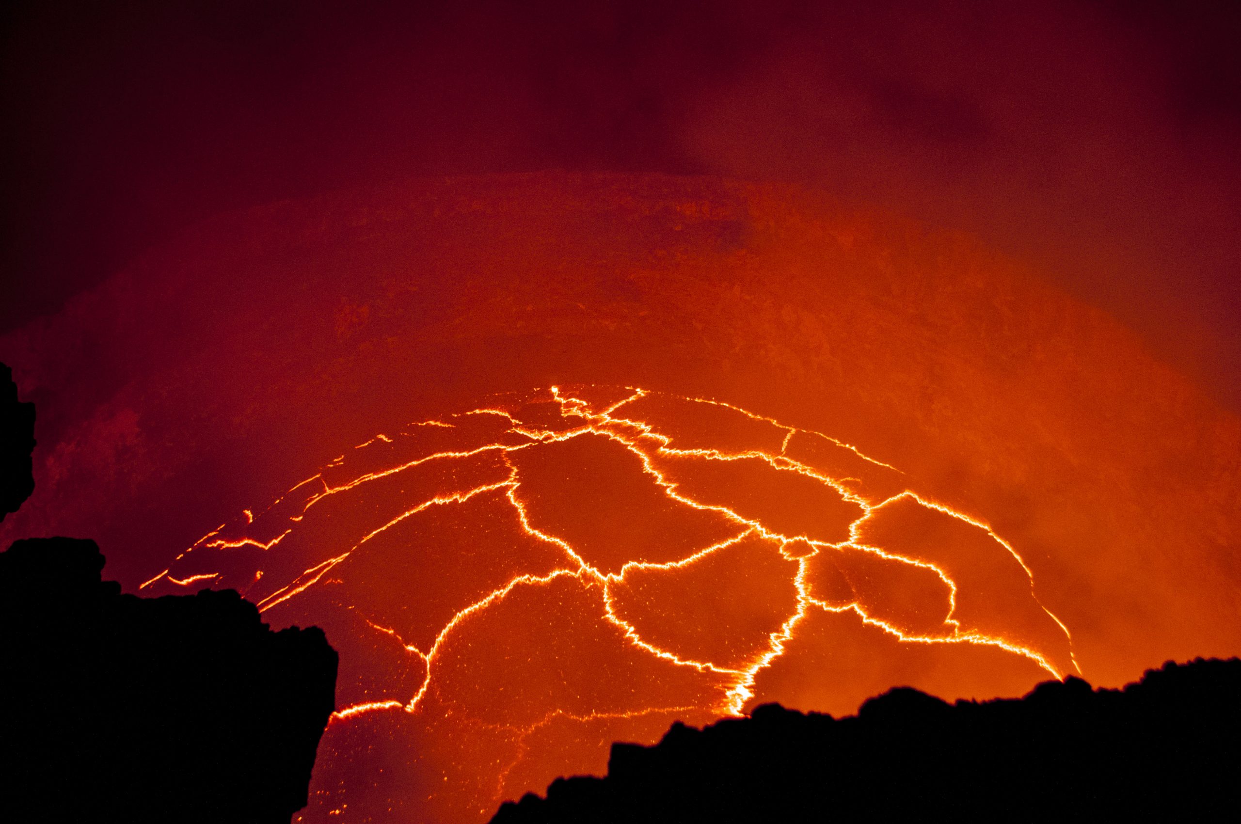 Halemaumau lava lake in Kilauea, taken in November 2013.