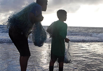 Sea Grant Voice of the Sea subsistence fishing episode.