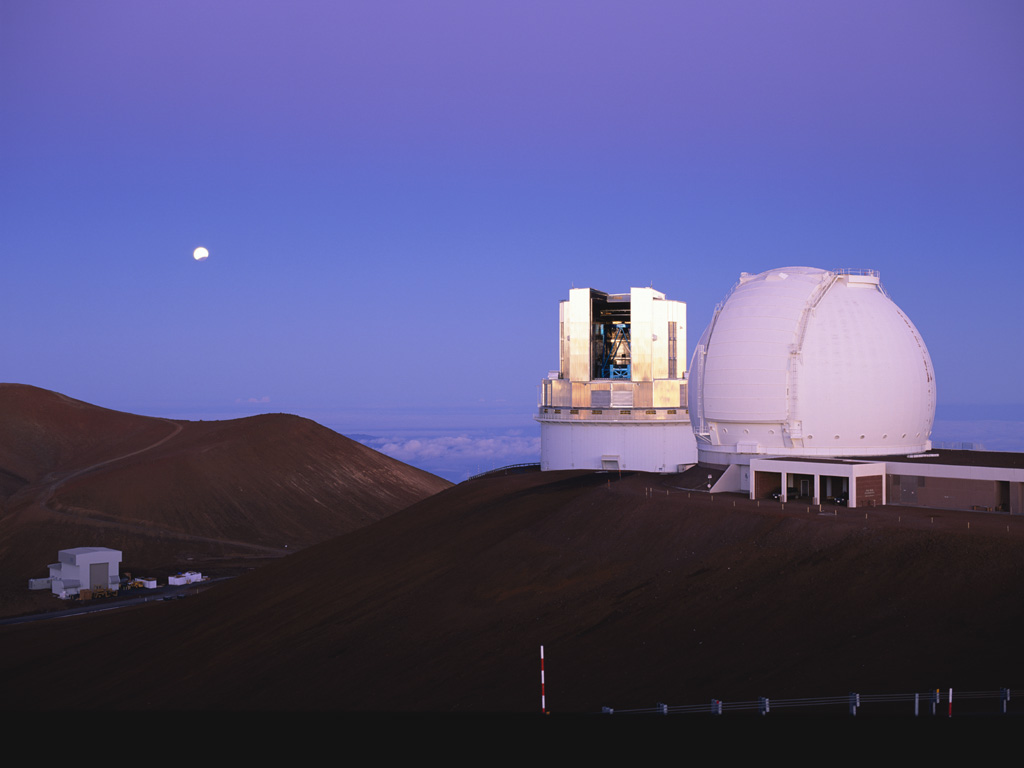 Subaru Telescope and Keck Observatory on Maunakea.