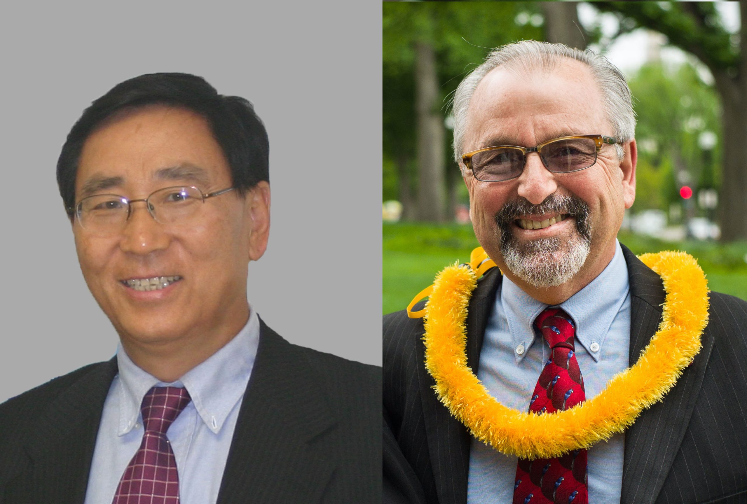 Bin Wang (l) and Dave Karl (r).