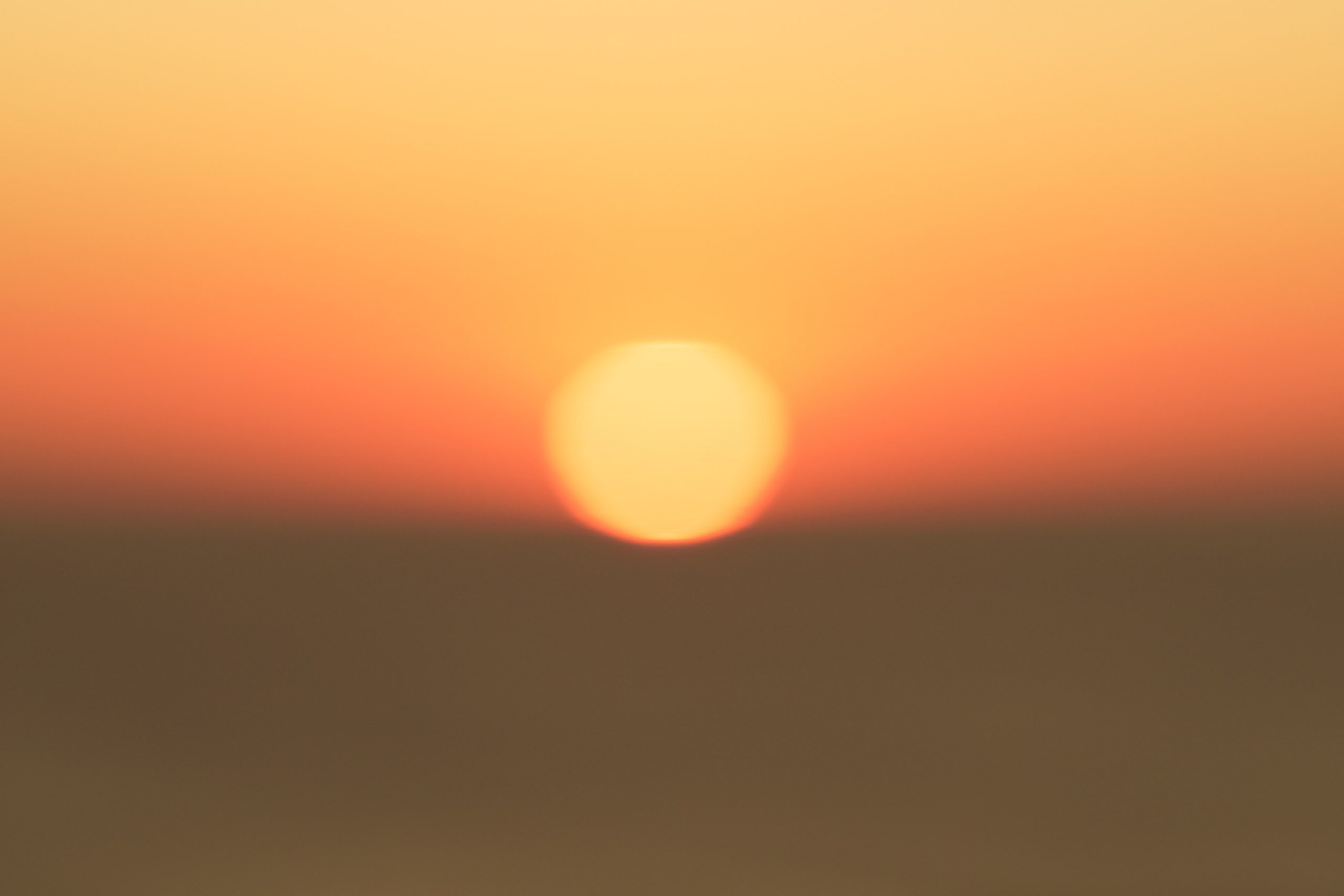 Orange sunset.