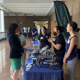 Hawaii Space Flight Laboratory researchers and staff shared their efforts to integrate students into their NASA-funded research from kindergarten to college.
