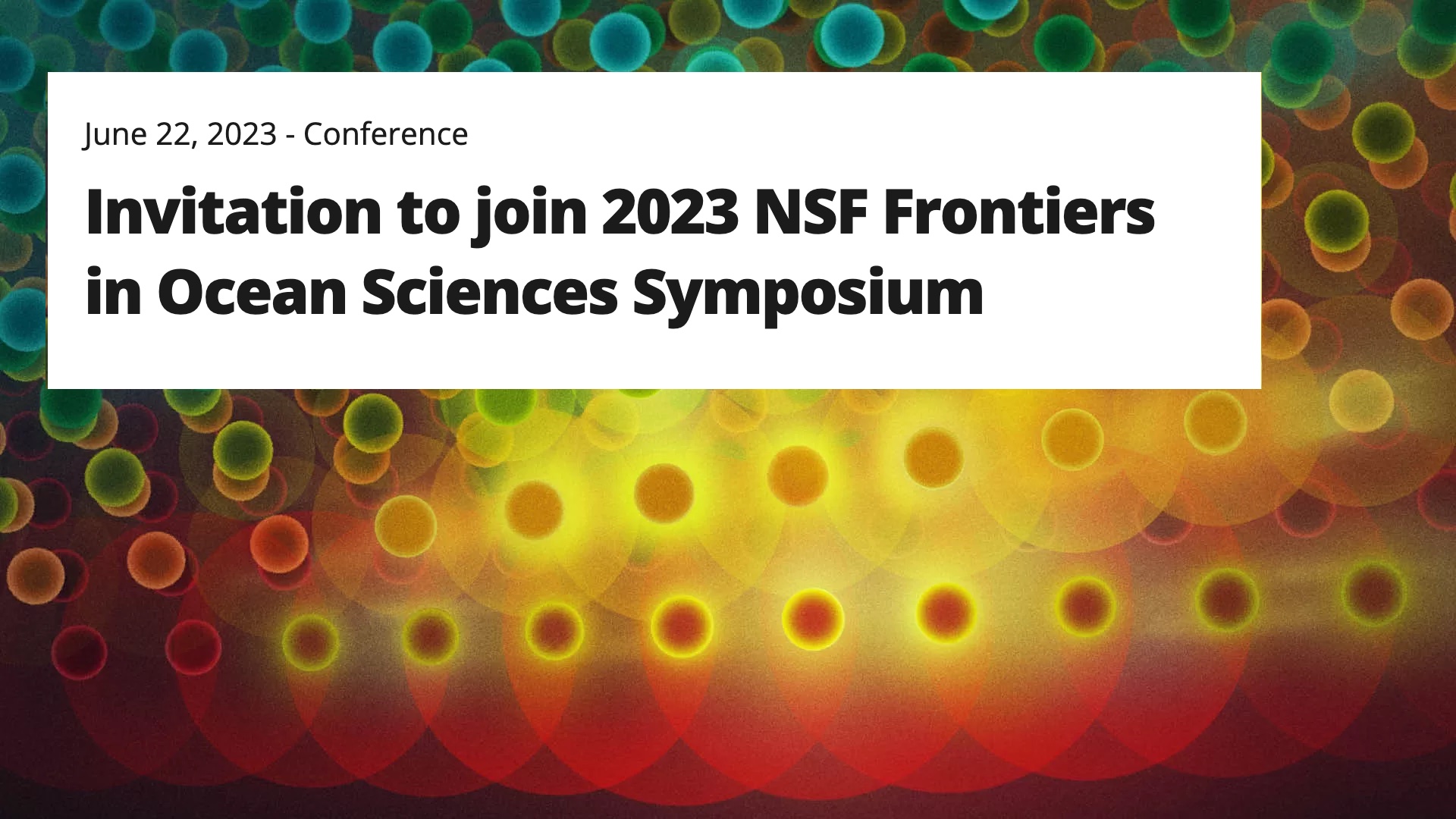 banner with symposium name