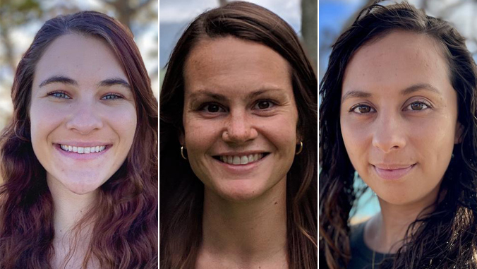 From left: Gina Selig, Sarah Tucker and Emily Young