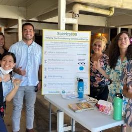 Hawai'i State Energy Office Clean Energy Wayfinders outreach program at event