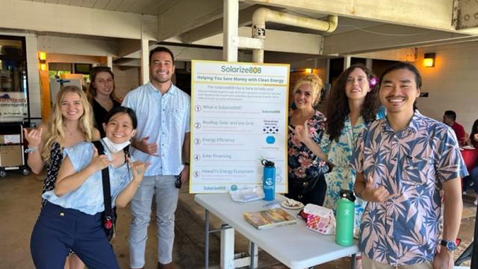 Hawai'i State Energy Office Clean Energy Wayfinders outreach program at event