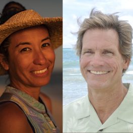Haunani Kane (l) and Chip Fletcher (r).